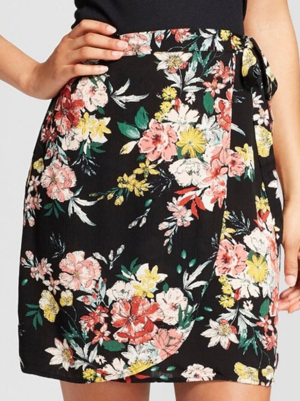 Xhilaration Floral Skirt S